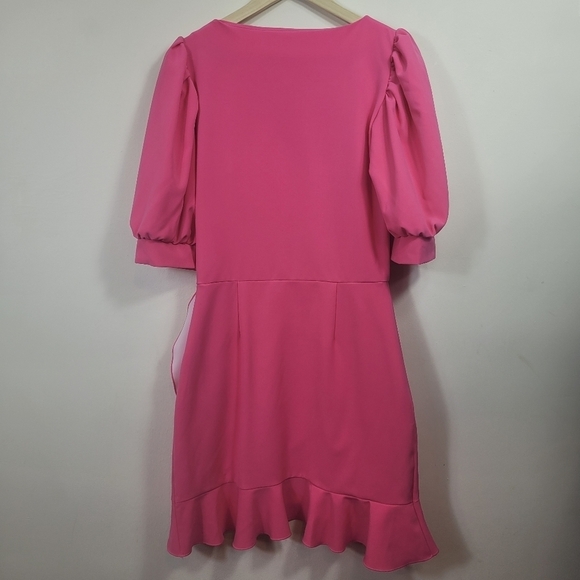 MAARE Pink Ruffle Dress Size Medium - Picture 6 of 12